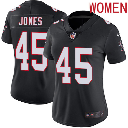2019 Women Atlanta Falcons 45 Jones black Nike Vapor Untouchable Limited NFL Jersey